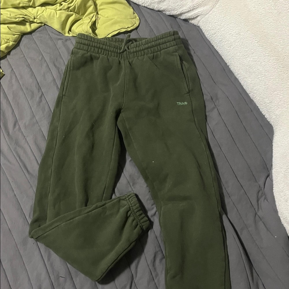 TNA Sweatfleece Sweatpants - Olive Green